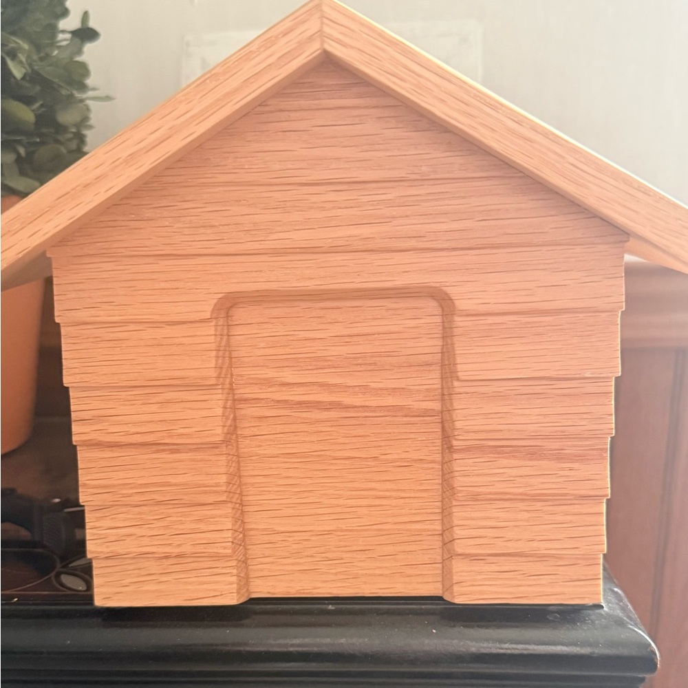 K9 Memorial “Doghouse”  Wooden Urn
